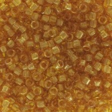 Miyuki delica Beads 11/0 - Transparent saffron luster DB-118
